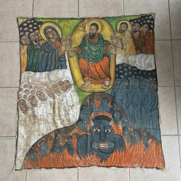 Textiel - 100 cm - 90 cm - Ethiopisch Orthodox doek