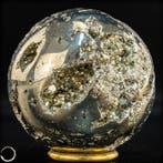 Natuurlijk gouden pyriet van eerste kwaliteit. Sphere-