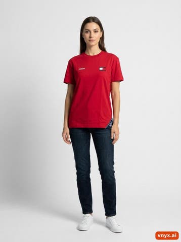Tommy Hilfiger T-shirts Dames maat XS Rood Vintage, Ophalen of Verzenden, Nieuw