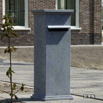 Hardstenen brievenbussen brievenbus strak grijs modern steen, Tuin en Terras, Ophalen of Verzenden, Nieuw, Beton, Staande brievenbus