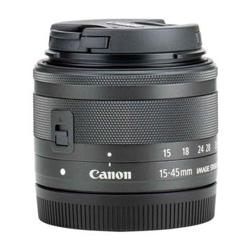 Canon EF-M 15-45mm f/3.5-6.3 IS STM met garantie, Audio, Tv en Foto, Fotografie | Lenzen en Objectieven, Ophalen of Verzenden
