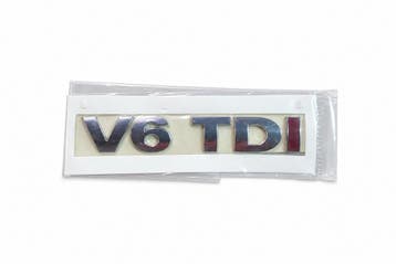 Volkswagen Passat B5 (3B) V6 TDI-embleem - chroom/rood, Ophalen of Verzenden, Nieuw, Volkswagen