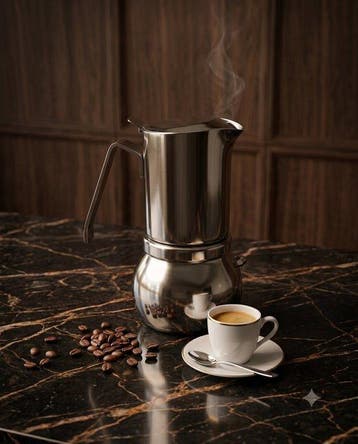 Caffettiera Stella San Francisco 6 tazze — acciaio inox