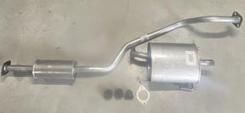 Complete uitlaat Einddemper + Middendemper Nissan Almera, Verzenden, Nieuw