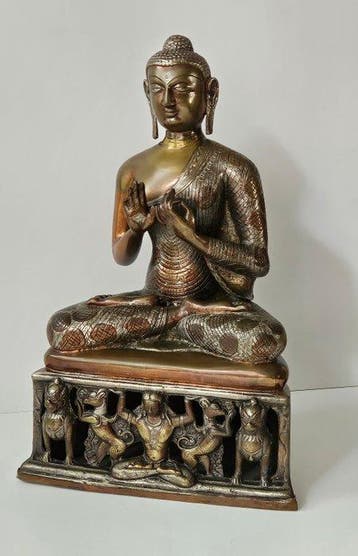 Buddha Statue - Brons - 1970