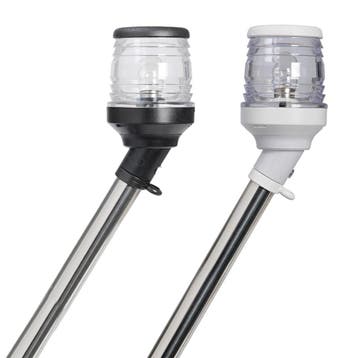 Osculati Toplicht LED 12/24V Zwart en Wit met hoek 100cm-Wit, Ophalen of Verzenden, Nieuw