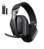 Draadloze Gaming Headset – Bluetooth, 2.4GHz en Mic, Verzenden, Nieuw