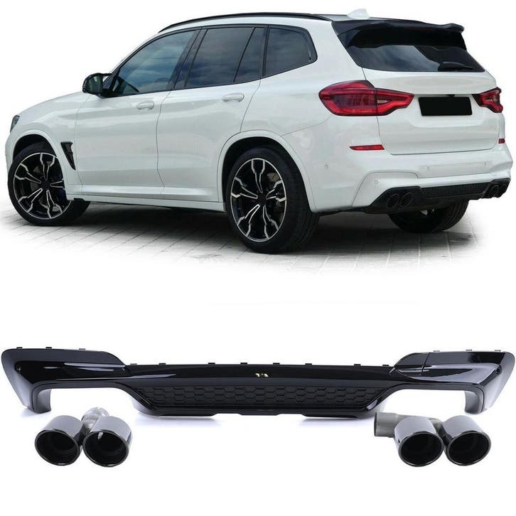 Performance Look Diffuser + Sierstukken BMW X3 G01 B2257, Auto-onderdelen, Carrosserie en Plaatwerk, Nieuw, BMW, Achter