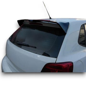 Glans Zwarte Dakspoiler VW Polo 6 AW 2017-Heden RL600, Nieuw, Achter, Volkswagen
