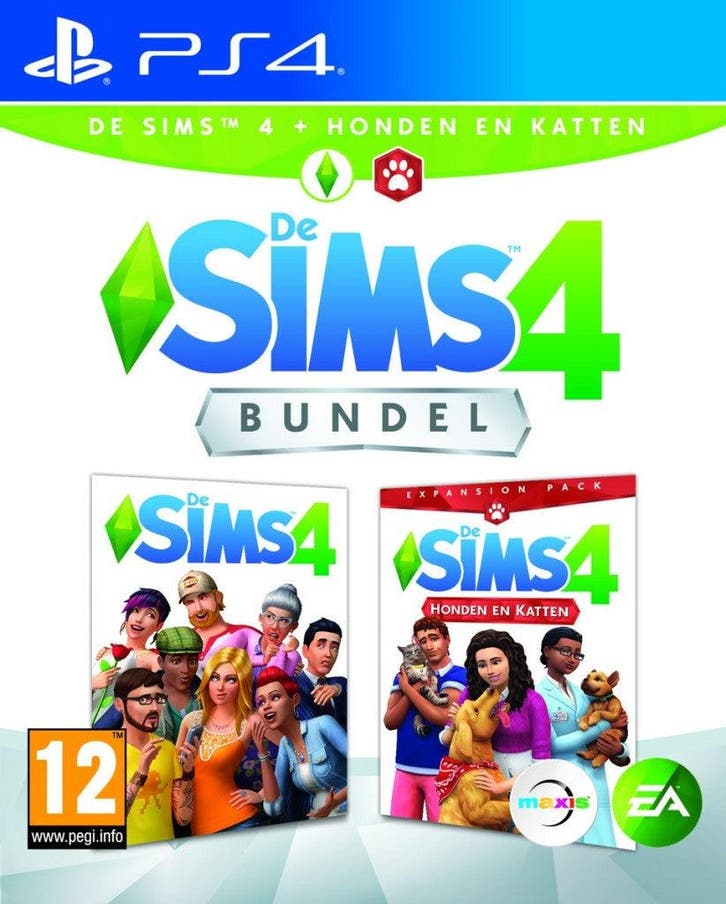 Playstation 4 The Sims 4 + Honden en Katten Bundel, Spelcomputers en Games, Games | Sony PlayStation 4, Zo goed als nieuw, Verzenden