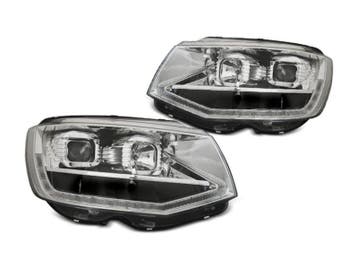 LED Tube koplamp units Chrome VW T6 dynamische, Auto-onderdelen, Verzenden, Nieuw, Volkswagen