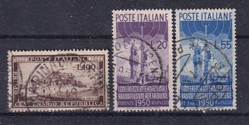 Italië 1945/1954 - Italiaanse Republiek 1945/1954, Gestempeld