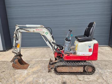 Veiling: Minigraver Takeuchi TB108 Diesel 7.5kW 2013, Ophalen, Graafmachine