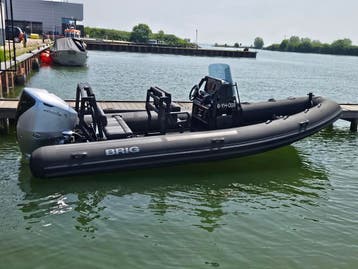 Brig Navigator 22 DEMO incl. Honda 225 pk nieuw model 2026, Watersport en Boten, Rubberboten, Polyester/glasvezel, Nieuw, Afdekzeil