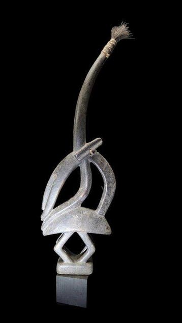 Origineel Bambara Ciwara Crest / Mark - 64 cm hoog - ex, Antiek en Kunst