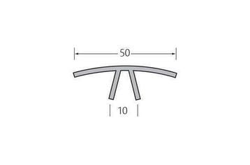 Clip afdekprofiel 50 mm / 3m1 lengte, Verzenden, Nieuw