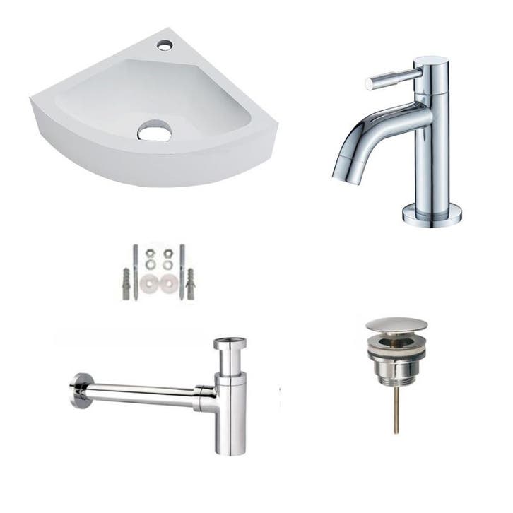 Sani Royal Solid Surface Fonteinset Corner met, Tuin en Terras, Waterpartijen en Fonteinen
