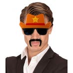 Snorbril sheriff voor volwassenen - Funbrillen/Partybrillen, Ophalen of Verzenden, Nieuw
