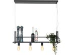 Hanglamp Buckley met Rek - 100 cm - 4 Lichtpunten - E27 - In, Verzenden, Nieuw