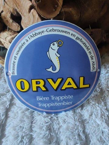 ORVAL trappistenbier - Emaille bord - Emaille