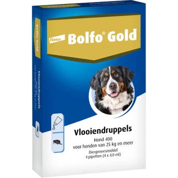 Bolfo Gold Hond 400 - 4 Pipetten (Vlooien - Teken)
