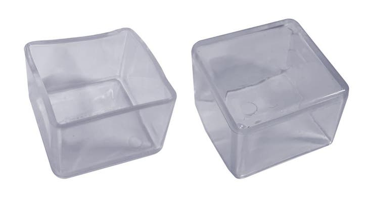 Flexibele stoelpootdop (omdop, vierkant, 30 mm, transparant, Huis en Inrichting, Woonaccessoires | Overige, Nieuw, Ophalen of Verzenden