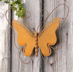 Wandhanger Wanddecoratie Vlinder Tuindecoratie Roest Metaal, Verzenden, Nieuw