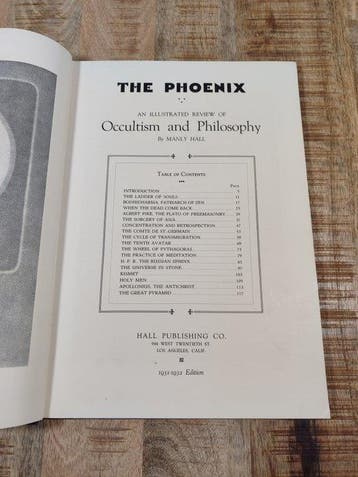 Manly Hall - The Phoenix - 1931-1932
