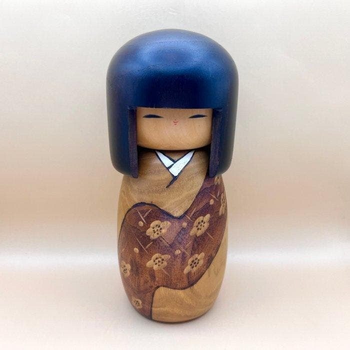 Twee vintage kokeshis, gesigneerd door Usaburo & Hajime, Antiek en Kunst, Curiosa en Brocante