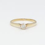 Ring - 18 karaat Geel goud Diamant (Natuurlijk), Nieuw