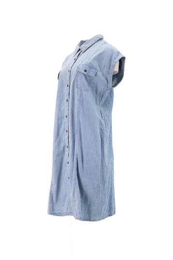 Minus Jurk in maat 44 Blauw, Kleding | Dames, Minus, Verzenden, Zo goed als nieuw, Blauw