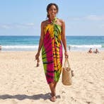 Sarong / pareo - Strandkleding wikkelrok - Tie dye Multicolo, Ophalen of Verzenden, Nieuw