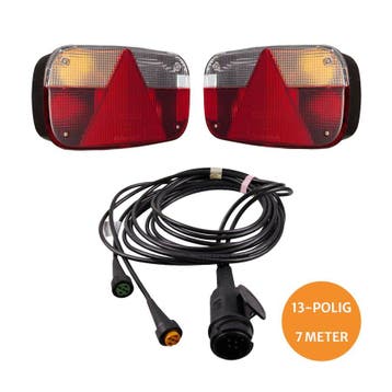 Verlichtingsset Aanhanger Aspöck Multipoint 3, 7m | 13-polig, Auto-onderdelen, Verlichting, Ophalen of Verzenden, Nieuw