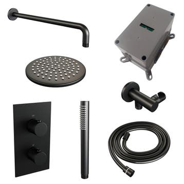 Brauer Black Carving Thermostatische Regendoucheset Inbouw -, Ophalen of Verzenden, Nieuw