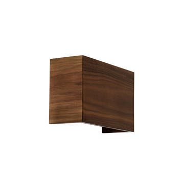 Landelijke wandlamp walnoot hout - Otan, Verzenden, Nieuw, Hout