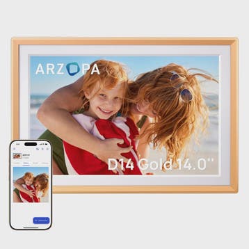 ARZOPA 14 Inch Digitale Fotolijst met WiFi, Cloud Opslag & T, Audio, Tv en Foto, Verzenden, Nieuw