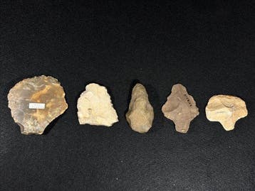 Paleolithisch 5 st Atérien Werktuigen Jachtspitsen &