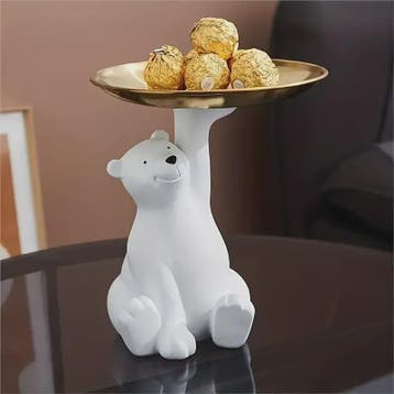 Creatieve Beren Opbergbakje met Plateau - Decoratie & Cadeau