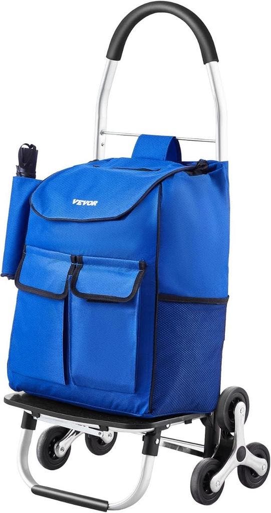 VEVOR Trolley 6-wiel Blauw | Tweedekansje Laatste Stuk!, Sieraden, Tassen en Uiterlijk, Tassen | Schoudertassen, Blauw, Zo goed als nieuw
