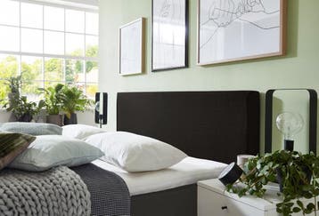 Boxspringset Milaan vast – incl topper, Verzenden, Nieuw, Wit