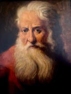 Jan Theuns (1877-1961) - Portret wijze oude man met baard