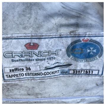Bieden: Cranchi Zaffiro 36 blue coated cockpit anti-slip Ca, Ophalen of Verzenden, Nieuw, Zeilboot of Motorboot