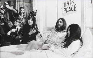 Nico Koster (1940) - John Lennon and Yoko Ono in Bed (