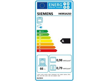 Siemens HK9R3A250 - Elektrisch fornuis - Snel voorverwarmen, Witgoed en Apparatuur, Verzenden, Zo goed als nieuw