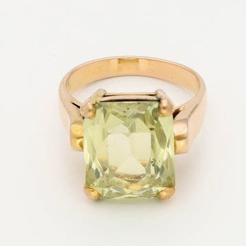 Ring - 19.2 kt. Geel goud - Chrysoberyl., Nieuw
