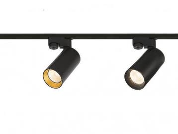 Veiling - 20x Railspot GU10 Armatuur 12cm draaibaar met 2 kl, Nieuw
