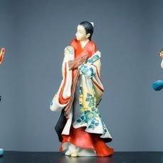 Figuur - Drie historische japanners Kaigetsudo Ando/Kodanji
