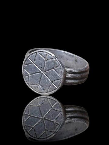 Viking periode Stunning Silver Empire Seal Ring