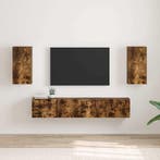vidaXL TV Wandkast 2 pcs Gerookt eiken 30 x 31 x 60 cm, Huis en Inrichting, Kasten | Televisiemeubels, Minder dan 50 cm, Verzenden