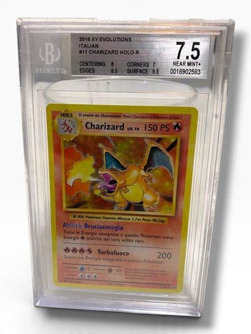 Pokémon Graded card - Charizard Limited edition - Beckett, Nieuw
